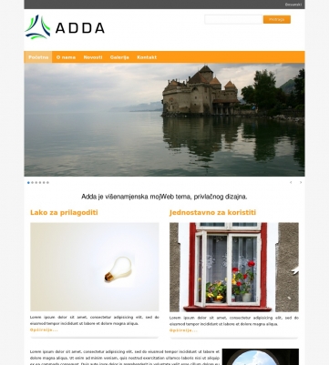 Adda – Narandžasto bijela